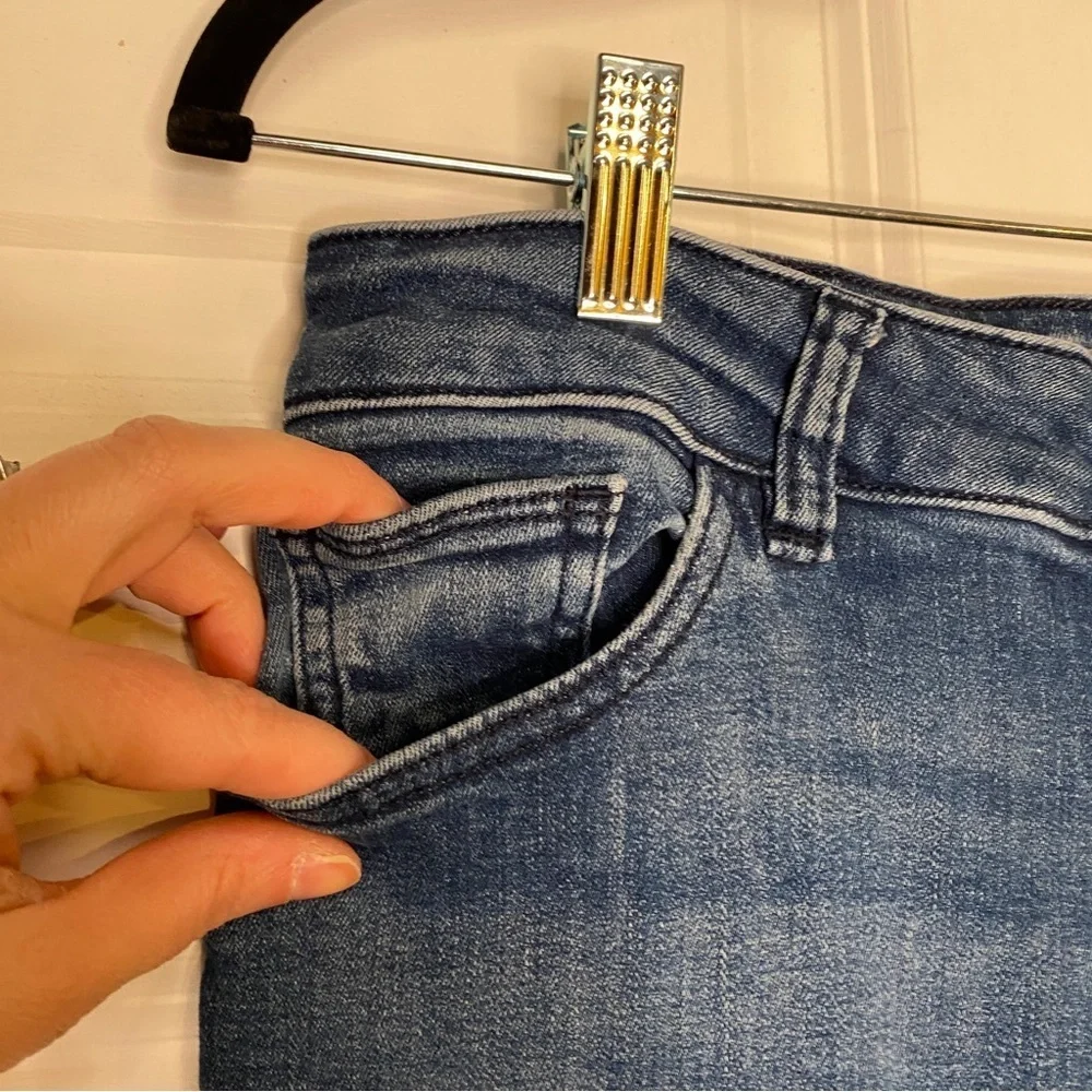 DL1961 Florence Mid Rise Instasculpt Skinny Cropped Jeans Size 29 in Stranded